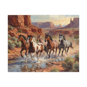Wild Mustangs in Canyonlands