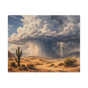 Summer Monsoon Burst Over Desert