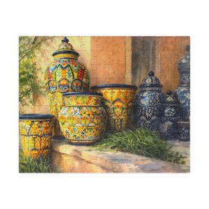 Mexican garden pots