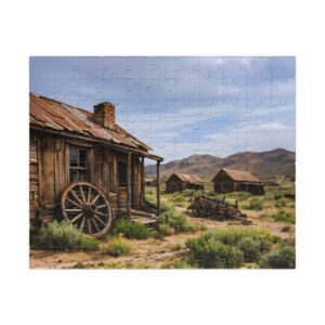 Mining ghost town in Springtime