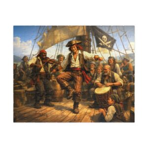 Young Pirate Dancing on Deck