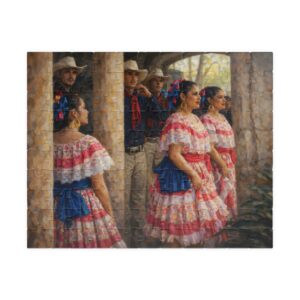 Folklore Dancers Waiting to Perform
